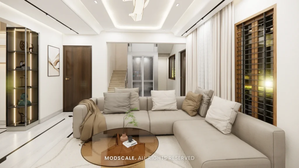 Bhaskar: living room design view