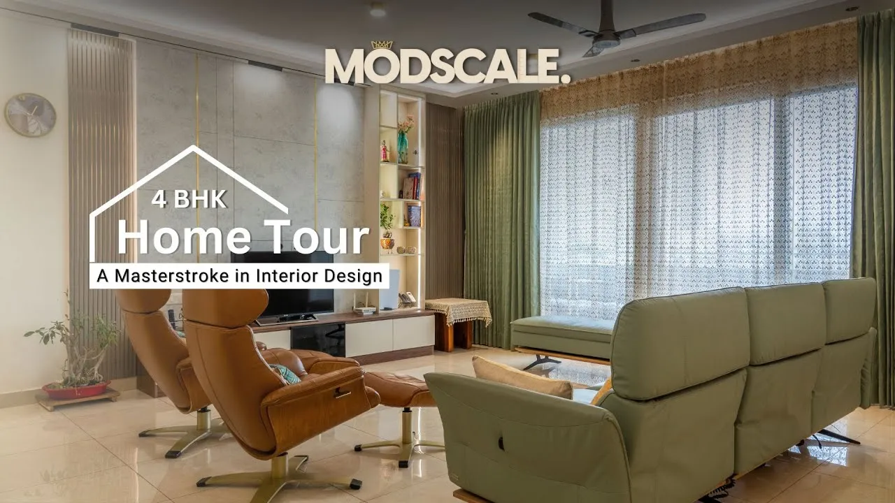 ModScale home tour: A four-bedroom home in layered greens and beige